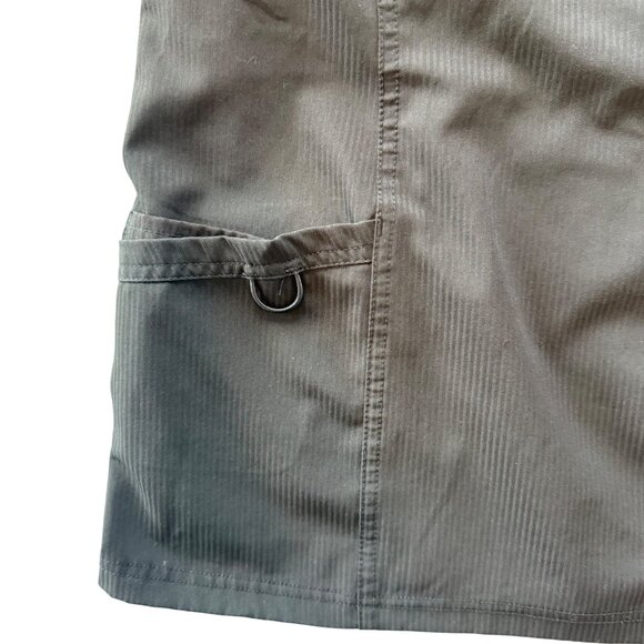 Elle Women’s Scrub Top M Black EL620 Stretch Panels & Pockets Lightweight Modern - Picture 3 of 7